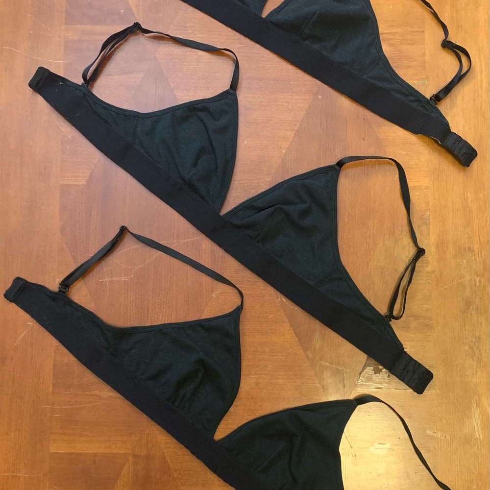 Black Bralettes Pack of 3